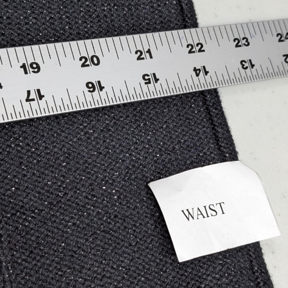 NWT Chaps Cable Knit Pullover Sweater Long Sleeve 1X Black Sparkle - Picture 9 of 10